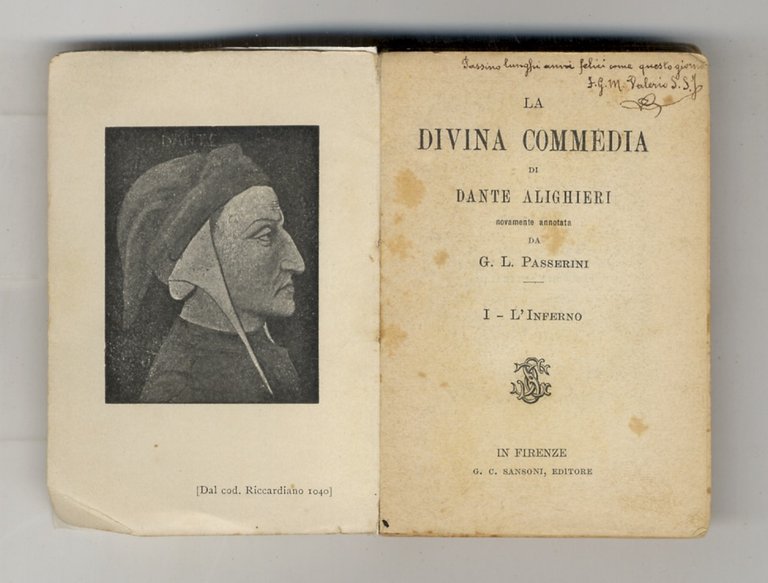 La Divina Commedia [.] Nuovamante annotata da G.L. Passerini. I: l'Inferno.