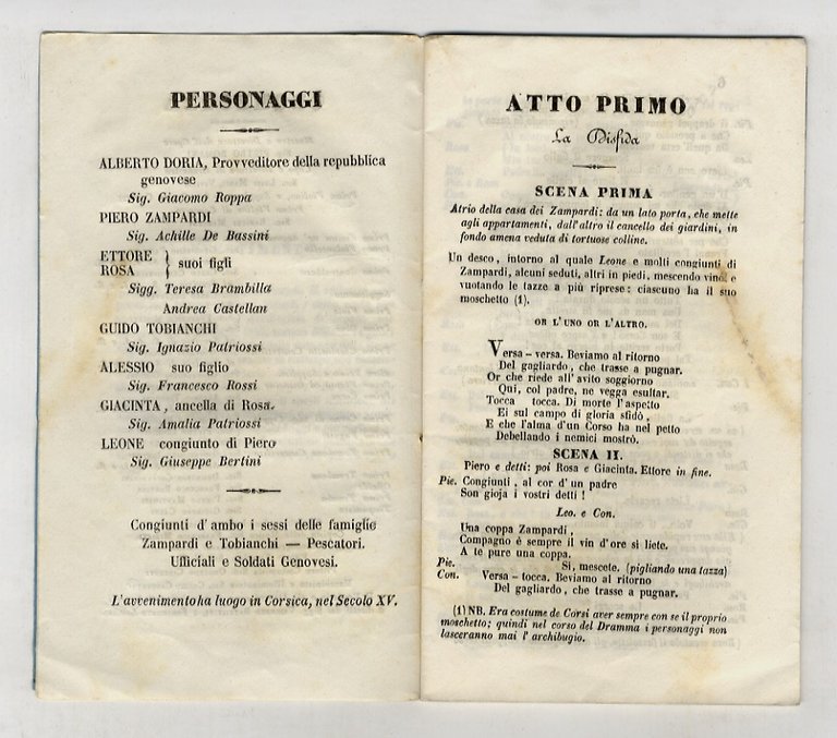 La Fidanzata còrsa. Melodrama tragico in 3 atti di Salvatore …