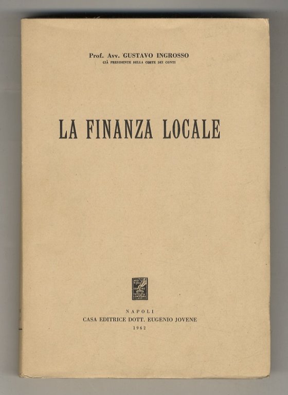 La finanza locale.
