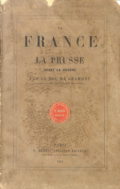 La France et la Prusse avant la guerre. | Immagine principale