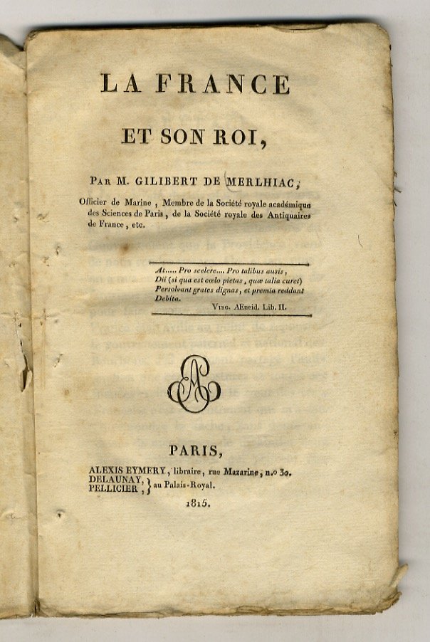 La France et son Roi.