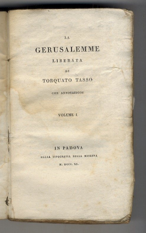 La Gerusalemme Liberata (.) Con annotazioni.