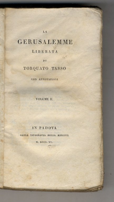 La Gerusalemme Liberata (.) Con annotazioni.