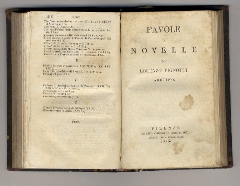 La Gerusalemme liberata di Torquato Tasso. [Legato con:] Pignotti Lorenzo. …