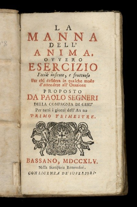 La manna dell'anima, ovvero Esercizio facile insieme e fruttuoso per …