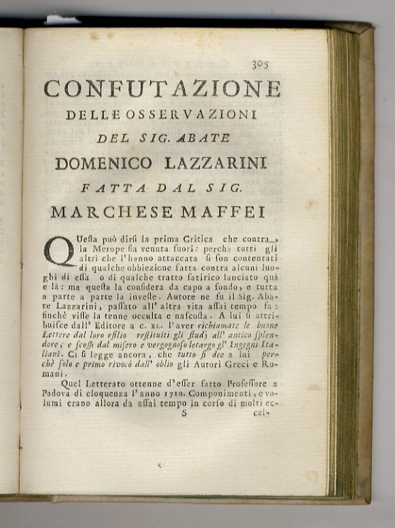 La Merope tragedia del signor marchese Scipione Maffei giusta la …