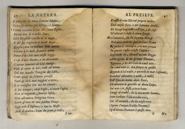 La natura al presepe, panegirico sacro. Recitato all'altezze sereniss. di …