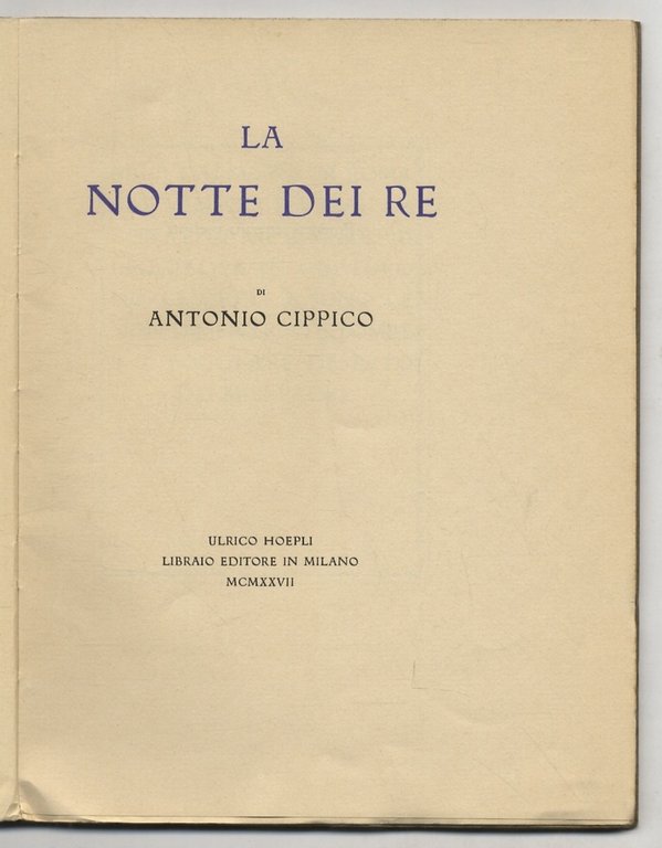 La notte dei Re.