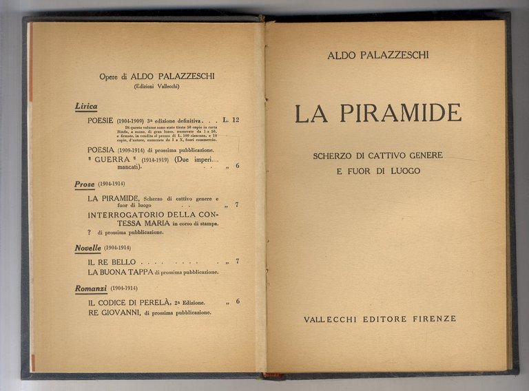 La Piramide. Scherzo di cattivo genere e fuor di luogo.