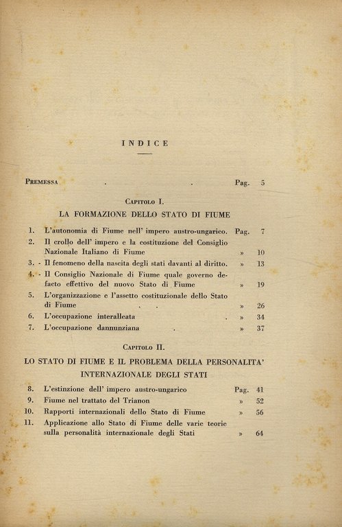 La posizione internazionale di Fiume dall'armistizio all'annessione e il suo …