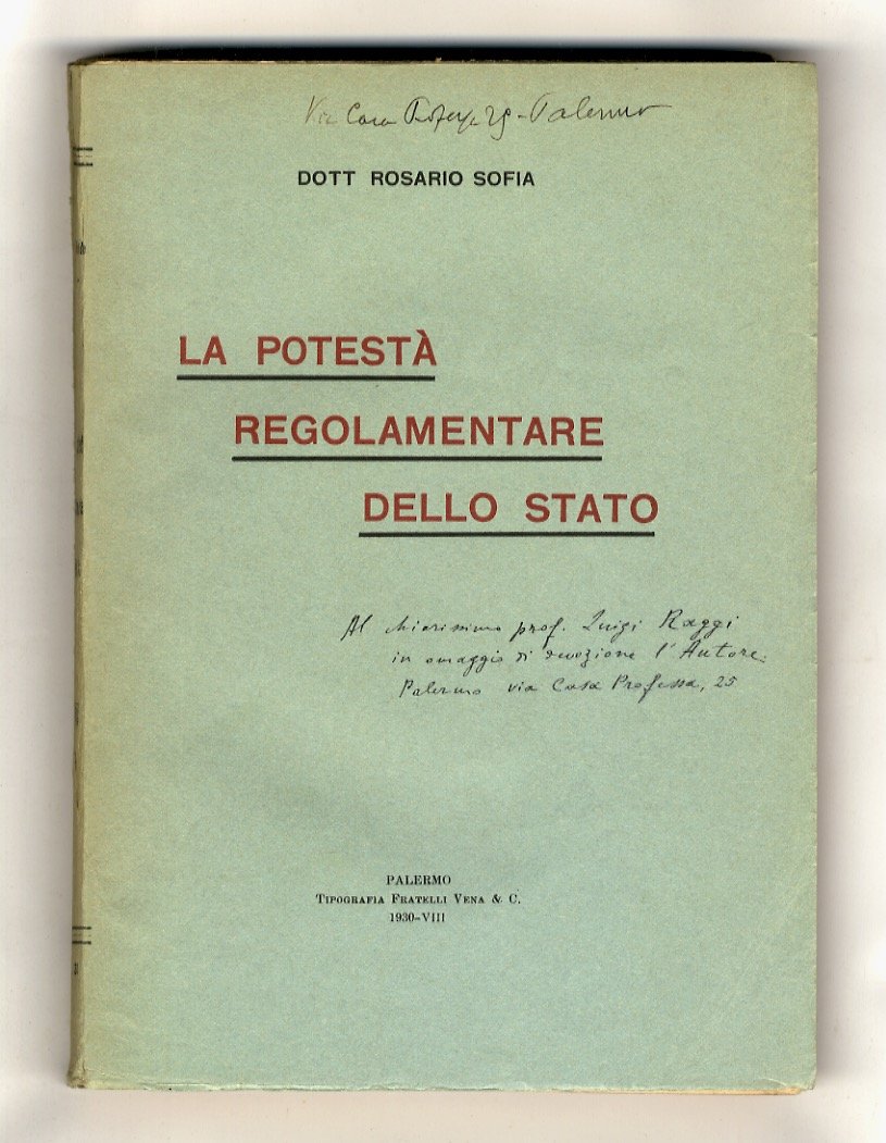 La potestà regolamentare dello Stato.