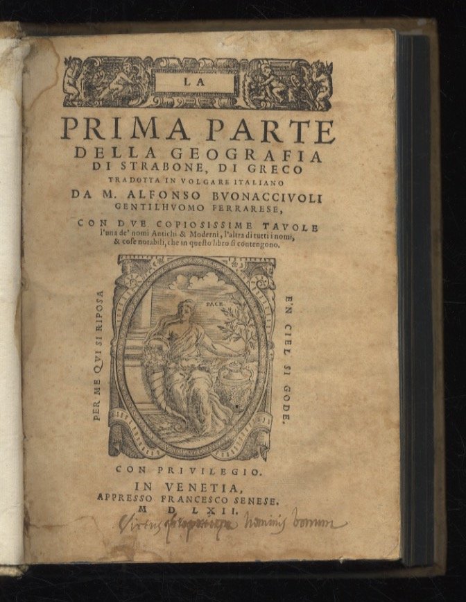 La prima parte della Geografia di Strabone, di greco tradotta …