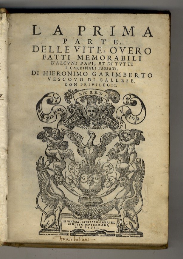La prima parte, delle vite, overo fatti memorabili d'alcuni papi, … | Immagine principale