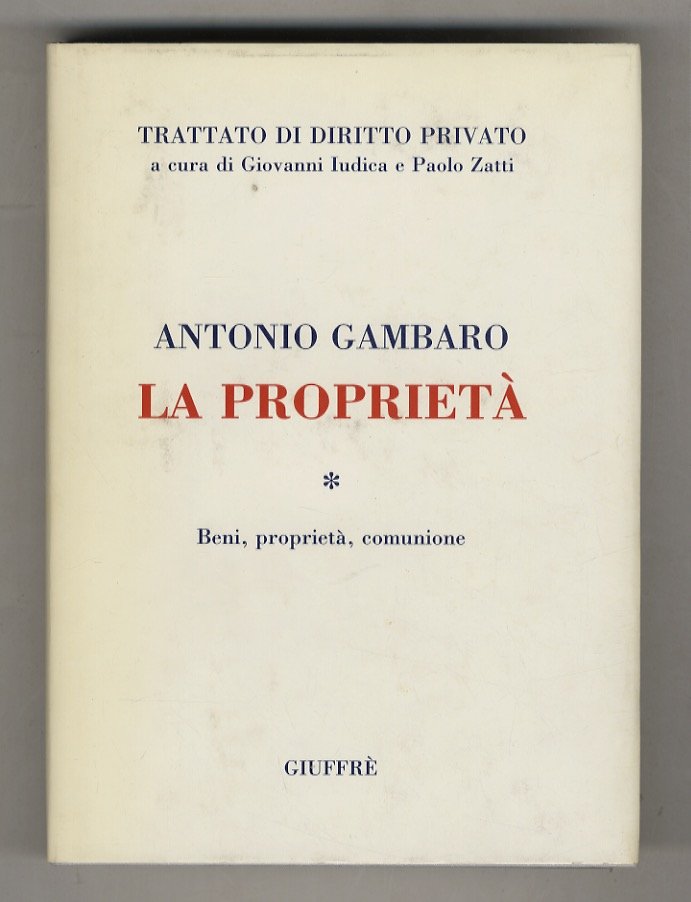 La proprietà. Beni, proprietà, comunione.