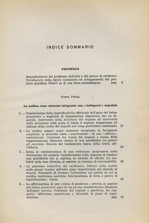 La ratifica del diritto privato.
