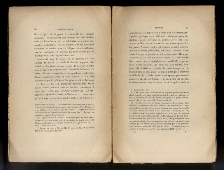 La répression de l'adultère chez les peuples chrétiens. Étude critique.