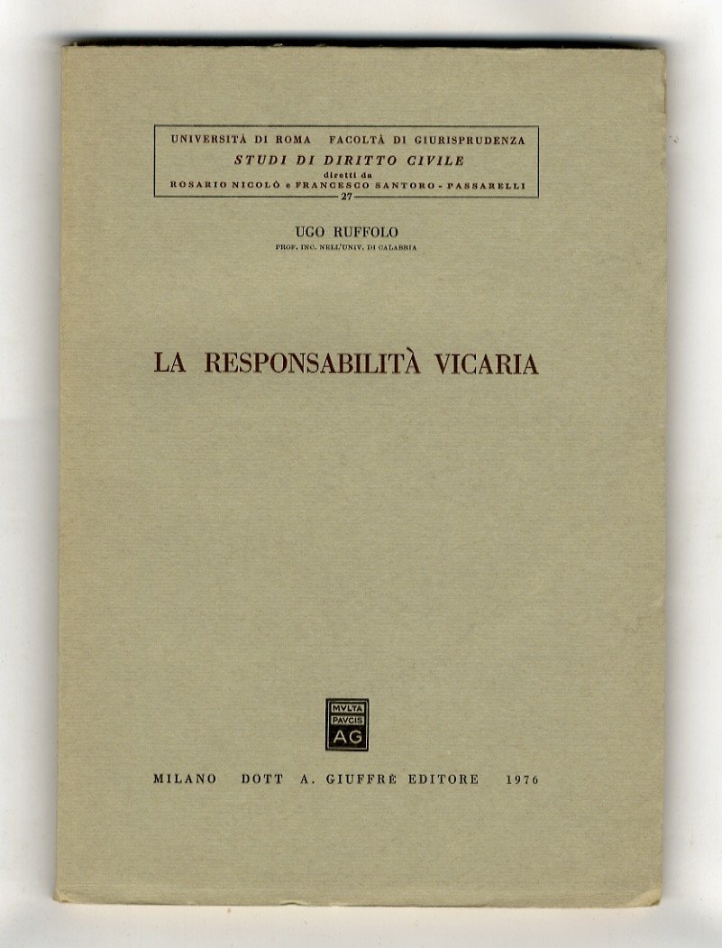 La responsabilità vicaria.