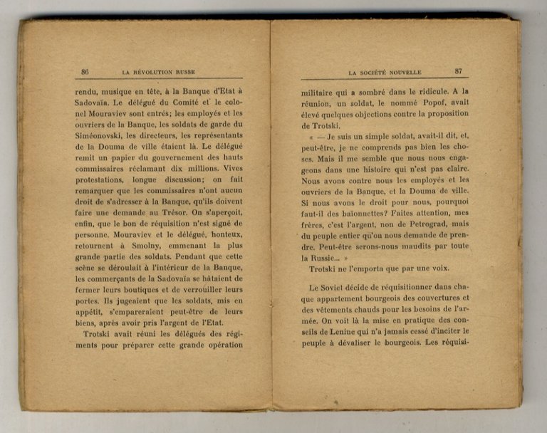 La Révolution russe. Tome III. La Terreur maximaliste - L'armistice …