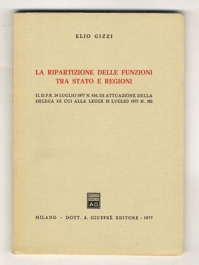 La ripartizione delle funzioni tra Stato e Regioni. Il D.P.R. … | Immagine principale