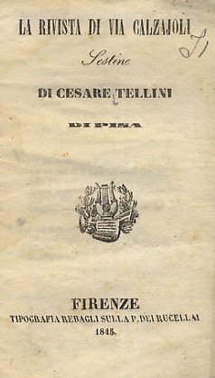 La rivista di via Calzajoli. Sestine di Pisa.