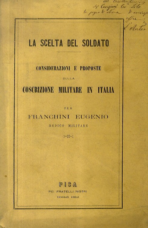 La scelta del soldato. Considerazioni e proposte sulla coscrizione militare …