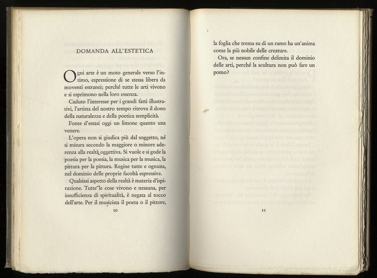 La scultura lingua morta. Pensieri.