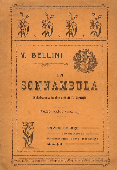 La Sonnambula. Melodramma di F. Romani. Musica di V. Bellini. | Immagine principale
