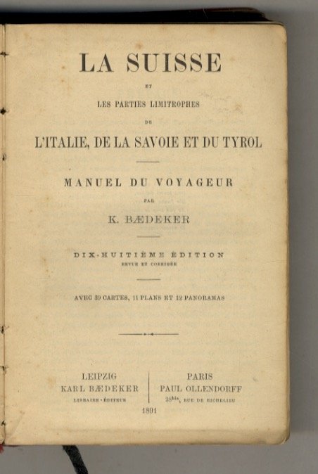 La Suisse et les parties limitrophes de l'Italie, de la …
