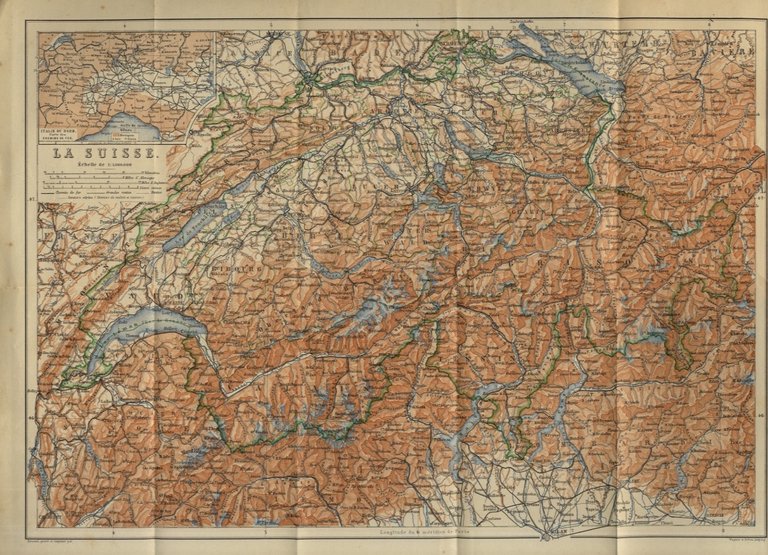 La Suisse et les parties limitrophes de l'Italie, de la …