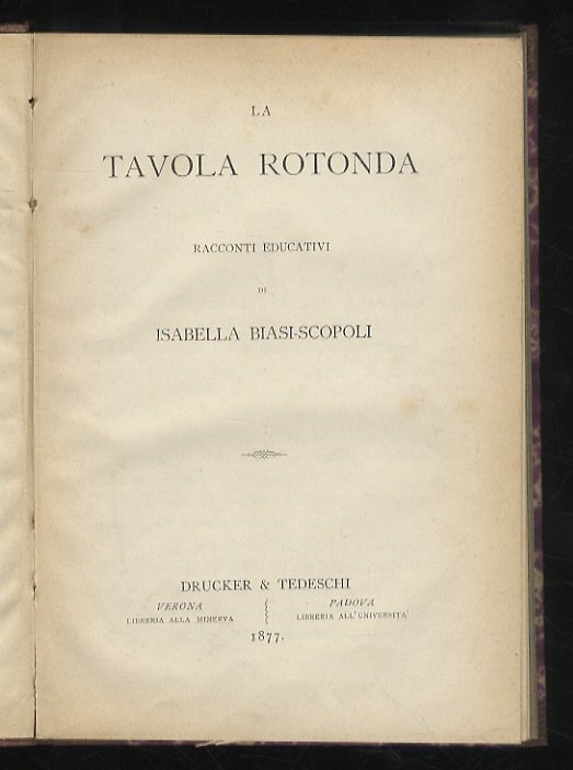 La tavola rotonda. Racconti educativi. | Immagine principale