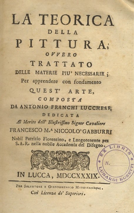 La teorica della pittura, ovvero Trattato delle materie piu necessarie, …