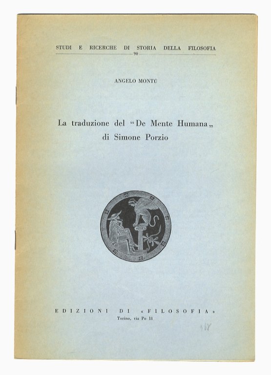 La traduzione del "De Mente Humana" di Simone Porzio.