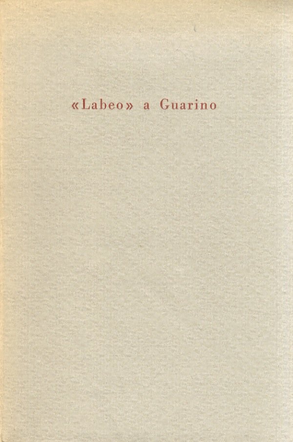 «Labeo» a Guarino.
