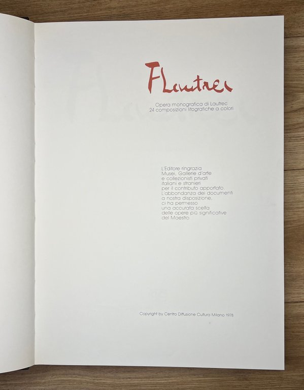 Lautrec. Opera monografica. 24 composizioni litografiche a colori. Presentazioni di … | Immagine Gallery 2