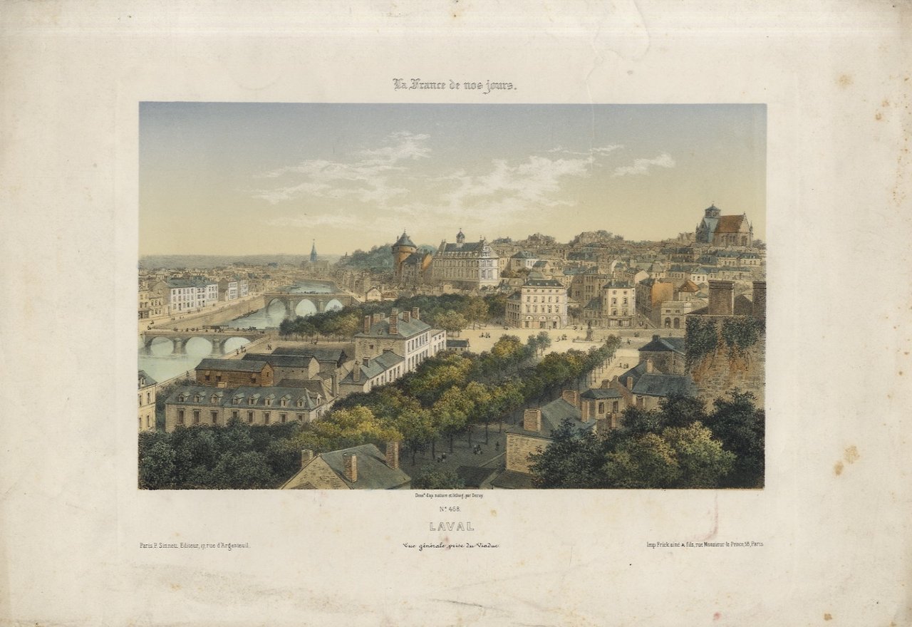 Laval. Vue général prise du viaduc. | Immagine principale