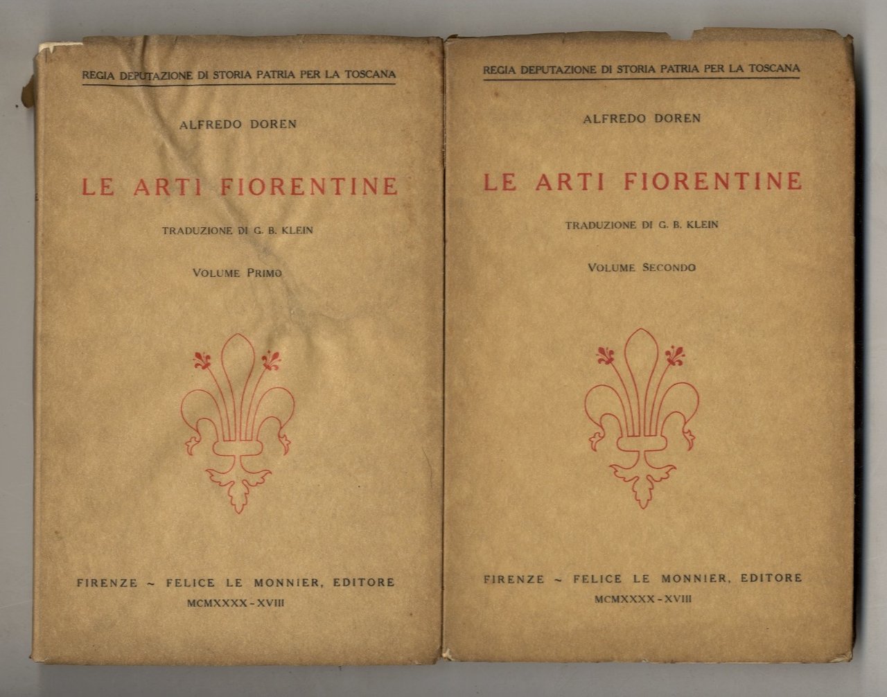 Le Arti fiorentine. Traduzione di G.B. Klein. | Immagine principale