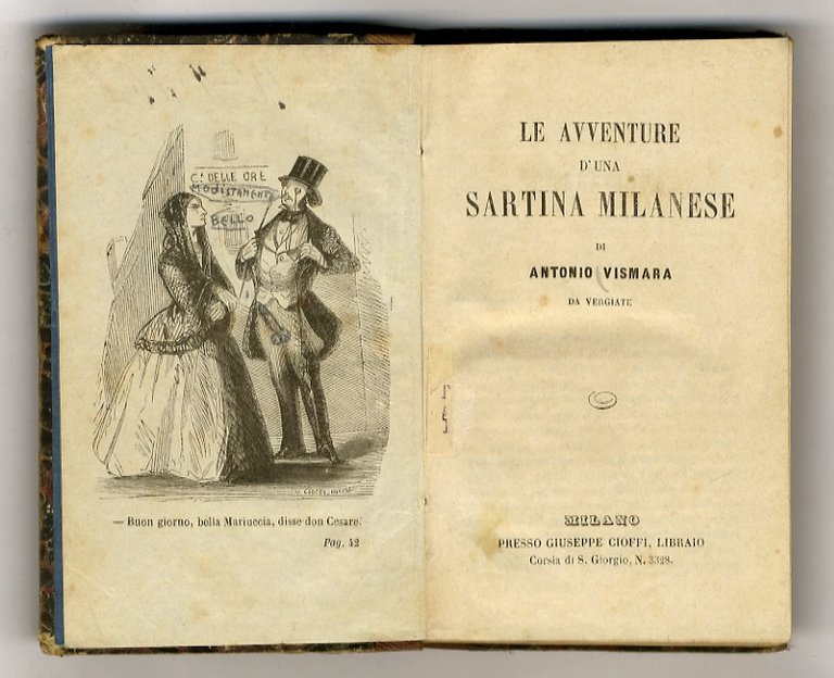 Le avventure d'una sartina milanese. Milano, presso Giuseppe Cioffi, (c. … | Immagine Gallery 1