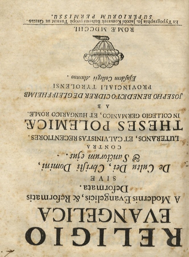 Le basi delle Fede. Traduzione di G. Chimenti.