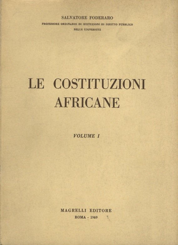 Le costituzioni africane.