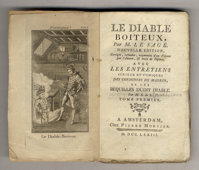 Le Diable Boiteaux. Nouvelle édition. Avec les Entretiens sérieux et …