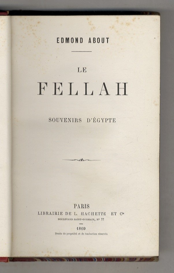 Le fellah, souvenir d'Egypte.