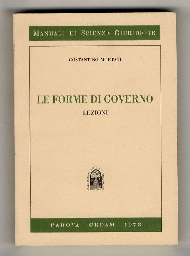 Le forme di governo. Lezioni.