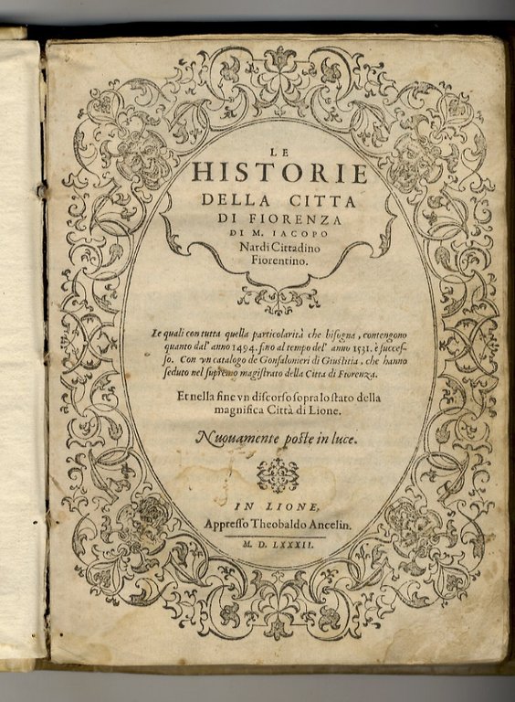 Le Historie della Città di Fiorenza… et nella fine un … | Immagine Gallery 1