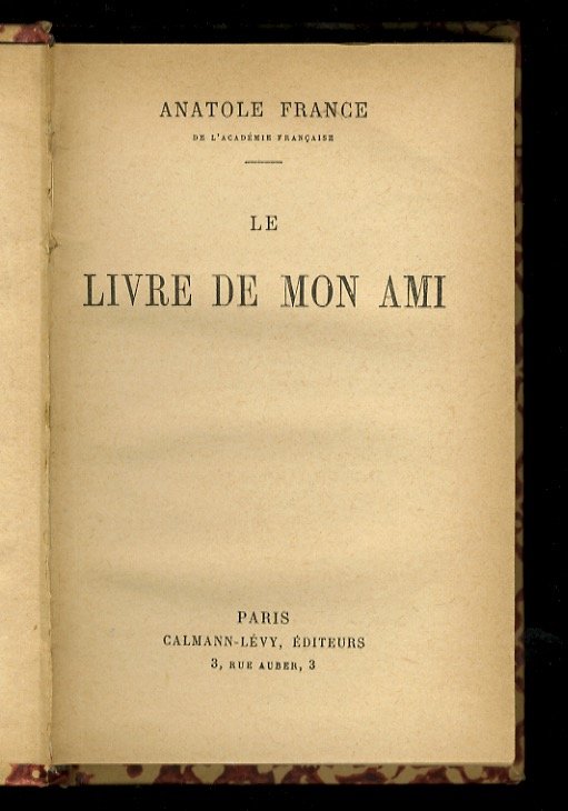 Le livre de mon ami.