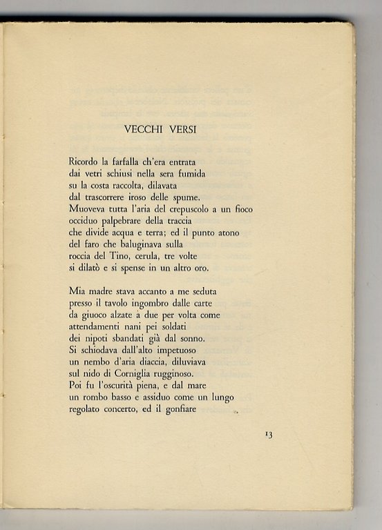 Le occasioni. Seconda edizione accresciuta.