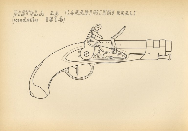 Le pistole d'ordinanza piemontesi (Regno di Sardegna 1720 - 1861).
