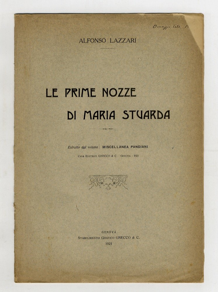 Le prime nozze di Maria Stuarda. | Immagine principale