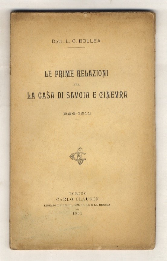 Le prime relazioni fra la casa di Savoia e Ginevra …