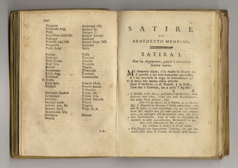 Le Satire di Benedetto Menzini fiorentino con le note di …