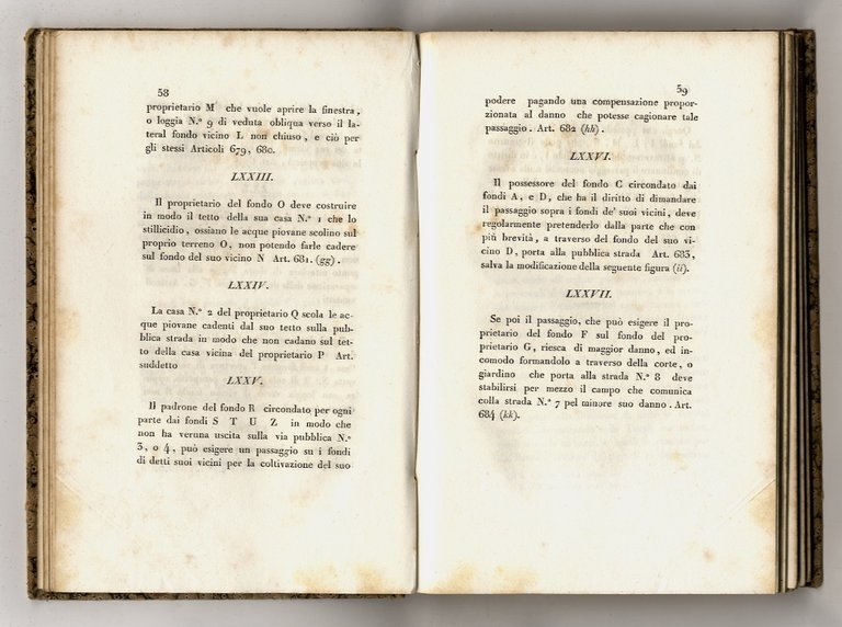 Le servitù prediali sanzionate dal Codice Napoleone. Ridotte in casi …